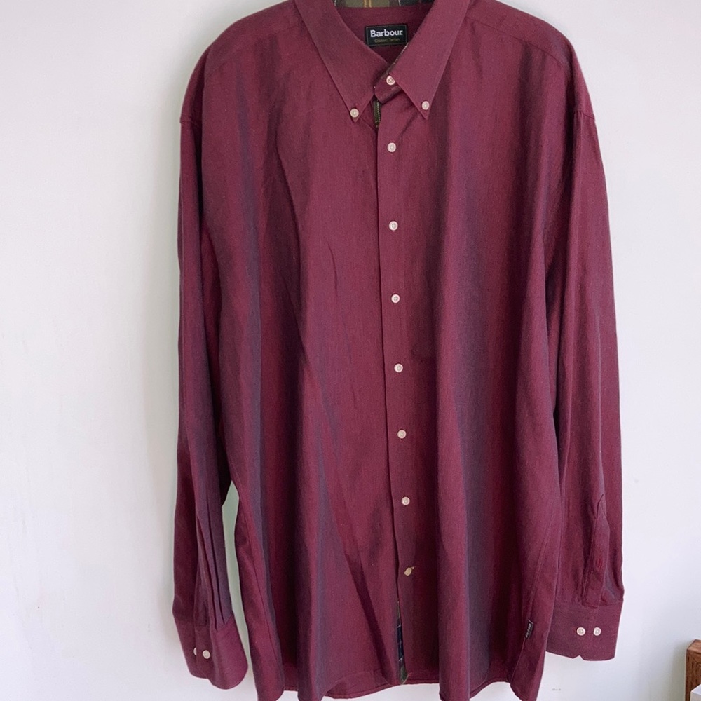 Men’s Barbour Classic Tartan Button Down Cotton shirt 3XL